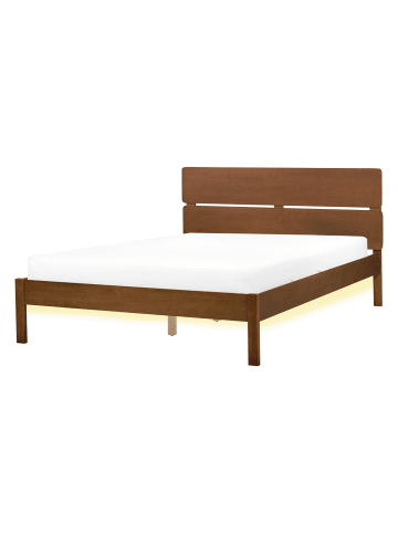 Beliani Doppelbett BOISSET in Braun - (W) 145 x (H) 101 x (L) 205 cm