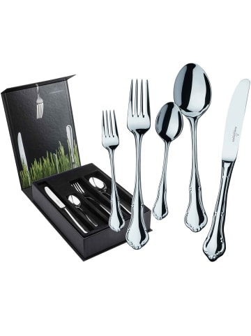 Picard & Wielpütz 30-tlg. Tafelbesteck inkl. Besteckbox Palazzo in in silber