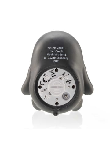 Reer MyHappyPingu 2in1 digitales Badethermometer in schwarz ab 0 Monate