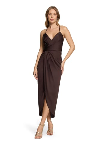Vera Mont Abendkleid mit Raffung in rostbraun