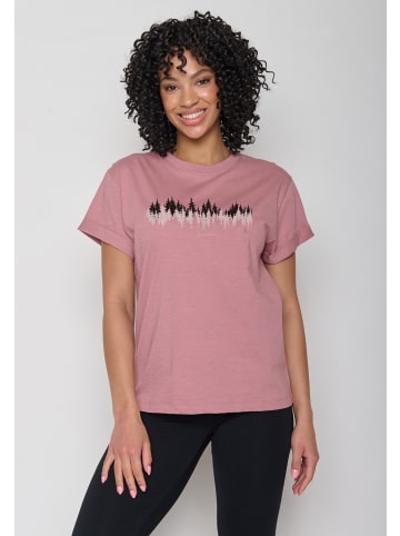 GreenBomb T-Shirt Nature Forest Jog in Alt Rosa