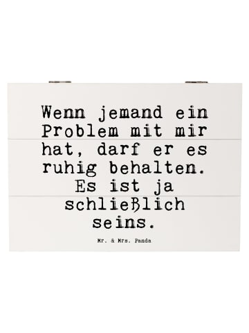 Mr. & Mrs. Panda Aufbewahrungsbox Wenn jemand ein Problem... mit... in Weiß