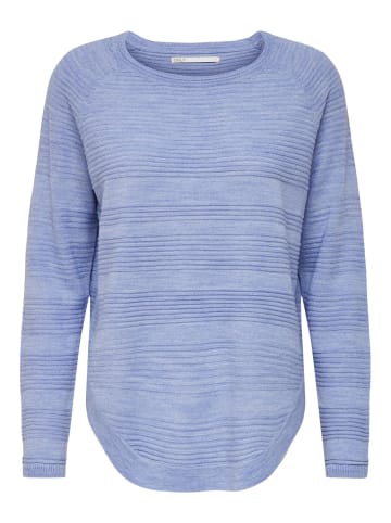 ONLY Dünner Strick Pullover Langarm Stretch Sweater Basic ONLCAVIAR in Lila