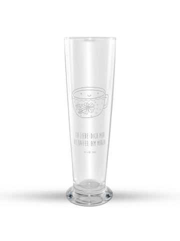 Mr. & Mrs. Panda Weizenbier Glas Kaffee Tasse mit Spruch in Transparent
