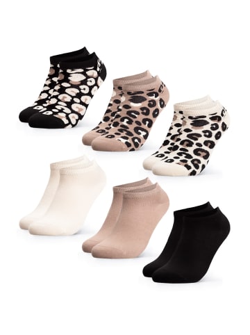 Occulto 6er Pack Leoparden Muster Sneaker Socken Kira in LeoMix1