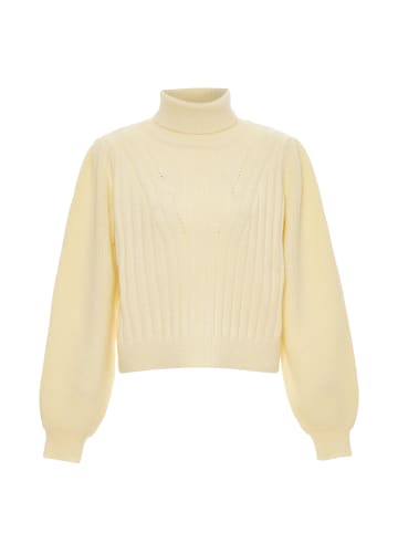 DreiMaster Vintage Damen Rollkragenpullover in WOLLWEISS