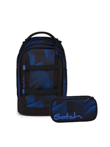Satch Schulrucksack-Set PACK "Seismic Blue" 2-tlg. in Blau