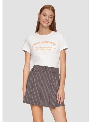 QS T-Shirt in 01D0_weiß
