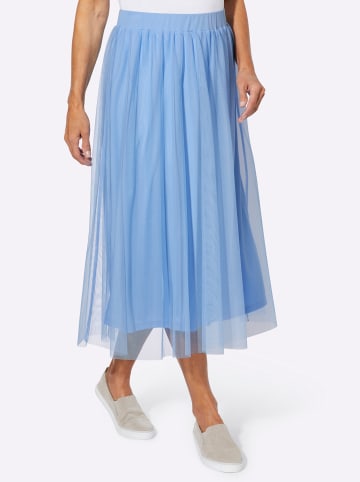 Sieh an! Plisseerock in himmelblau