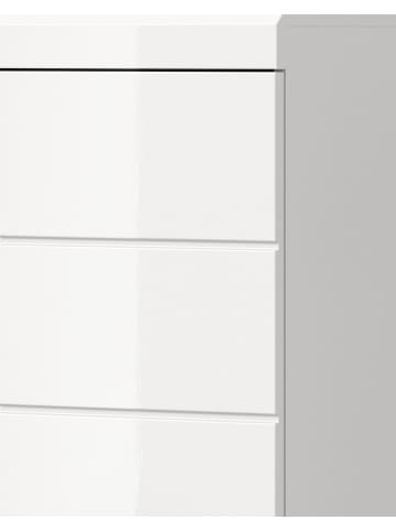 Inn.Furn Badmöbel-Set weiß Hochglanz, 3-teilig 149 cm, Badkombination modern