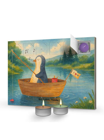 Mr. & Mrs. Panda Duftkerzen Adventskalender Pinguin Angelboot De... in Weiß