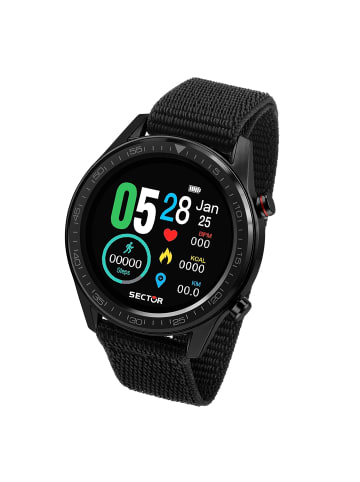 Sector Analog-Digital-Smartwatch Sector Smartwatch schwarz groß (ca. 45mm)