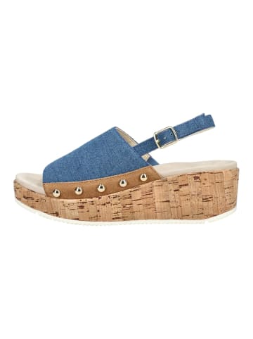 ara Sandalen Blau/Braun