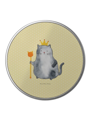 Mr. & Mrs. Panda Kaffeedose Katze König ohne Spruch in Gelb Pastell