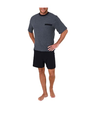 NORMANN Pflegeoverall kurzarm Reissverschluss - 37215 in Dunkelblau