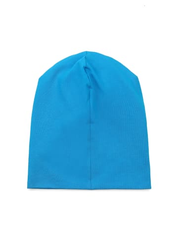 SCHIETWETTER Beanie für Kids mit Print Möwe in azuro/weiß