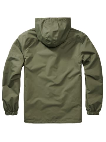 Brandit Jacke "Summer Windbreaker Frontzip" in Grün