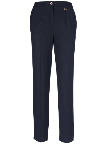 GOLDNER Bequeme Hose LOUISA COMFORT+ mit Bügelfalte in marine