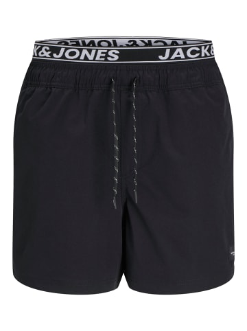 JACK & JONES Junior Badeshorts JPSTMAUI JJSWIM DB WB AKM JNR in black
