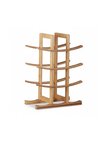 Weinregal für 12 Flaschen in Natur - (B)30 x (H)42,5 x (T)16 cm