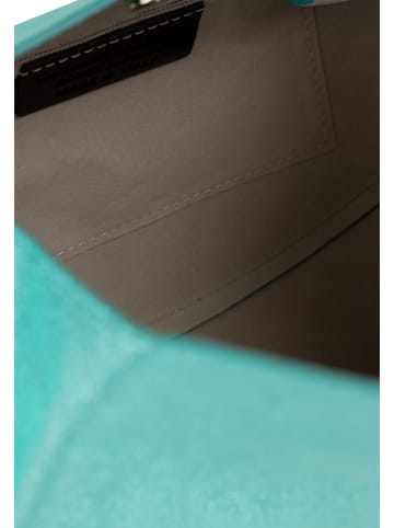 NAEMI Damen Handtasche in Laminat Malachit
