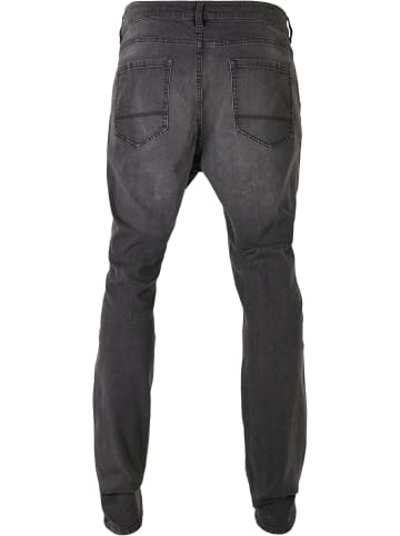 Urban Classics Urban Classics Herren Slim Fit Zip Jeans in real black washed