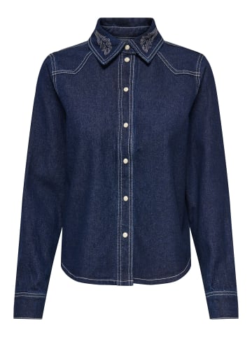 JDY Jeanshemd in Dark Blue Denim