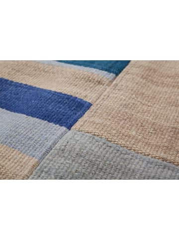 Kayoom Wohnzimmer Teppich – Kurzflorteppich Radical 310 in blau - multi - rechteckig