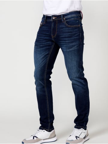 KOROSHI Regular fit stretch jeans. in blau