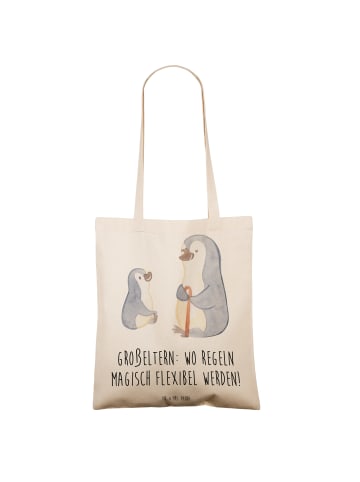 Mr. & Mrs. Panda Schultertasche Großeltern Magie mit Spruch in Creme