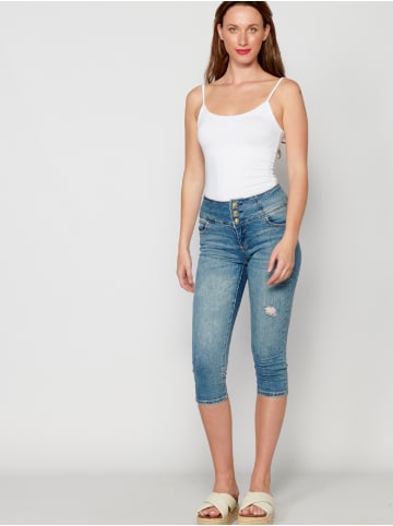 KOROSHI PIRATE JEANS HOSE in blau