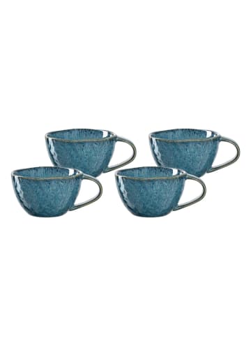 LEONARDO 4er Set Tassen Matera in 290 ml in blau