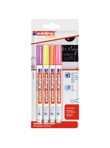 edding Kreidemarker edding 4085 4er-Blister sortiert neon