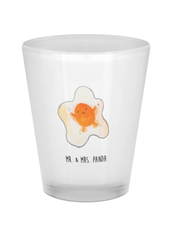 Mr. & Mrs. Panda Schnapsglas Spiegelei Ei ohne Spruch in Transparent