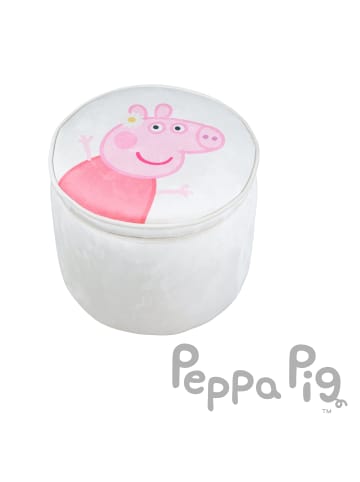 roba Kinderhocker Peppa Pig rund, mit Stauraum, Beige/Rosa, bis 60 kg