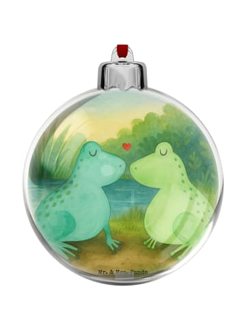 Mr. & Mrs. Panda christbaumkugel Frosch Liebe Design ohne Spruch in Weiß