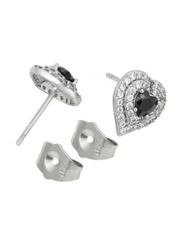 faina Women Earrings in Silver Black