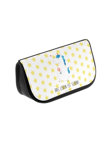 Mr. & Mrs. Panda Make-Up Tasche Einhorn Spaziergang mit Spruch in Weiß