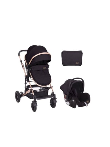 Kikkaboo Kinderwagen 3 in 1 Amaia in schwarz