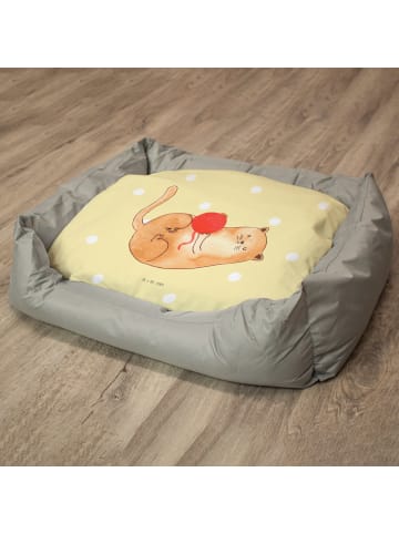 Mr. & Mrs. Panda Katzenliege Katze Wolle ohne Spruch in Gelb Pastell