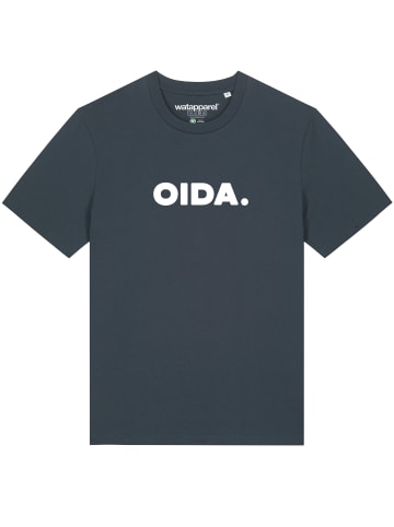 wat? Apparel T-Shirt Oida in India Ink Grey