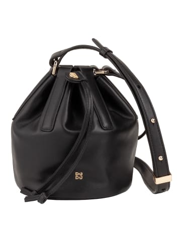 DuDu Filicudi Beuteltasche Leder 14 cm in black