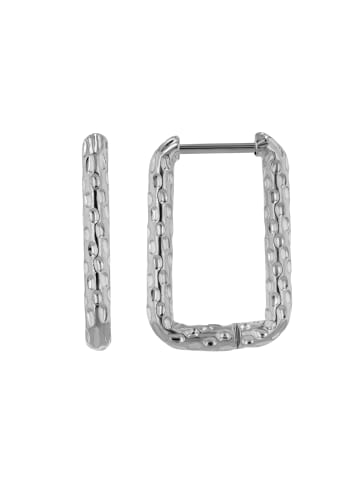 Adeliás Adeliás Damen Creolen aus poliertem Edelstahl in silber