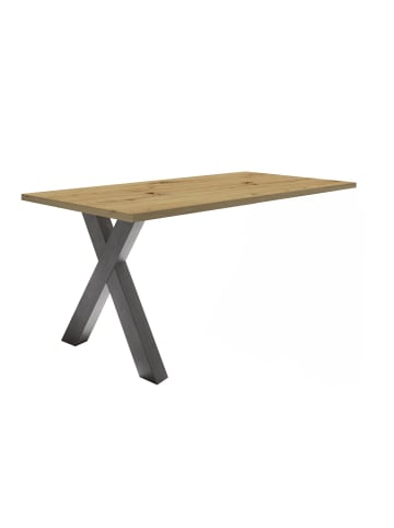 58 aufm Kessel SCHREIBTISCH Edit 2 120 x 70 x 75 Computertisch graphit/asteiche