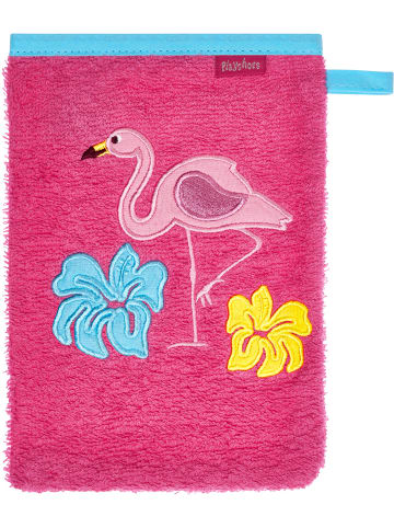 Playshoes Frottee-Waschhandschuh Flamingo in Pink