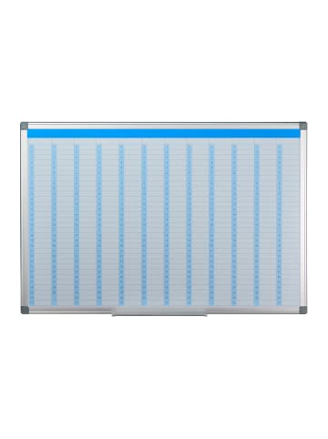 relaxdays Whiteboard Jahresplaner in Weiß - (B)90 x (H)60 cm
