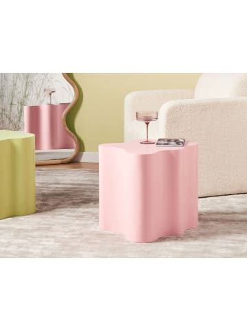 Beliani Beistelltisch SAKAMI in Rosa - (W) 40 x (H) 45 x (L) 45 cm