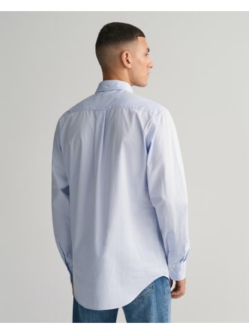 Gant Regular Fit Popeline Hemd in Blau