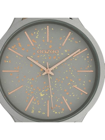 Oozoo Armbanduhr Oozoo Timepieces grau groß (ca. 44mm)