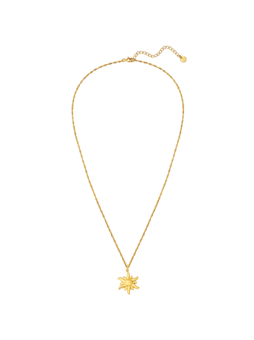 Glanzstücke München Kette Sonne aus Sterling Silber in gelbgold